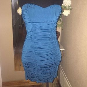 Bebe Small Midnight Blue Party Cocktail Dress